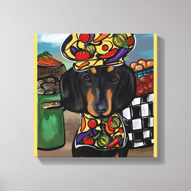 Dachshund     canvas print (Front)