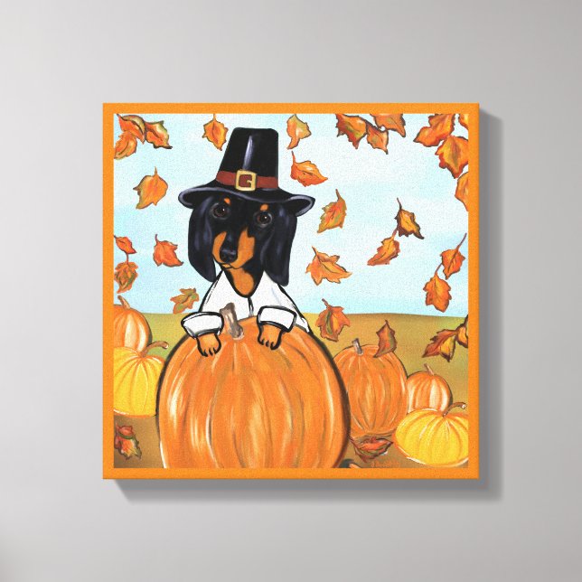 Dachshund Canvas Print (Front)