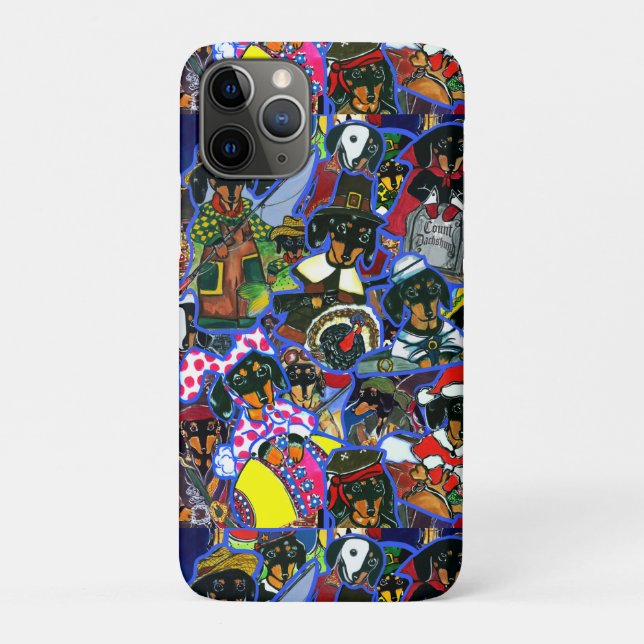  Dachshund  Cartoons Case-Mate iPhone Case (Back)