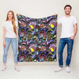  Dachshund  Cartoons Fleece Blanket