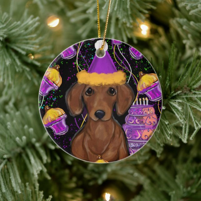 Dachshund             ceramic tree decoration (Tree)
