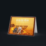 Dachshund Chanukah Card Menorah2<br><div class="desc">Remembering family and friends during the Chanukah season is a wonderful way to keep in touch with the people you love and care about. I created these dog Chanukah cards with love and care and I am sure anyone who loves dogs will be delighted to receive them. You do have...</div>