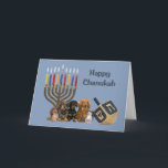 Dachshund Chanukah Card Menorah Dreidel4<br><div class="desc">Remembering family and friends during the Chanukah season is a wonderful way to keep in touch with the people you love and care about. I created these dog Chanukah cards with love and care and I am sure anyone who loves dogs will be delighted to receive them. You do have...</div>