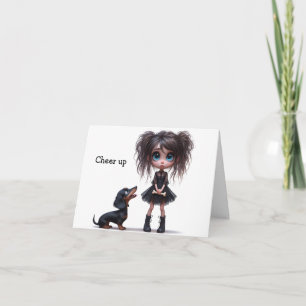 Dachshund Cheer up Card