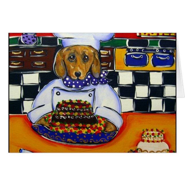 Dachshund Chef (Front Horizontal)