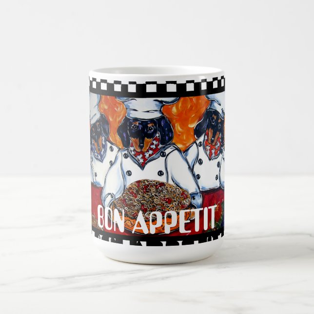 Dachshund Chefs Coffee Mug (Center)