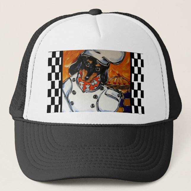 Dachshund Chefs Trucker Hat (Front)