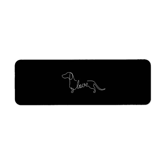Dachshund Chiweenie Wiener Dog Love Art Sketch (Front)