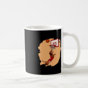 Dachshund Chiweenie Wiener Dog Playing Basketball Coffee Mug