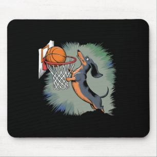 Dachshund Chiweenie Wiener Dog Playing Sketll Funn Mouse Mat