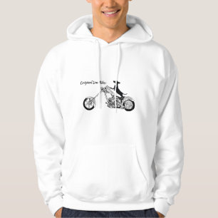 Dachshund Chopper Motorcycle Rider Hoodie