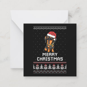 Dachshund Christmas Card