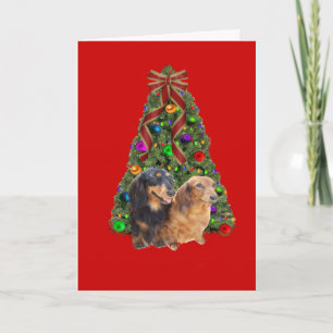 Dachshund Christmas Card Tree