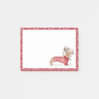 Dachshund Christmas Dog Cosy Red Knitted Sweater