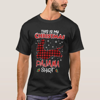 Dachshund Christmas Dog Lover Gifts This Is My Xma T-Shirt