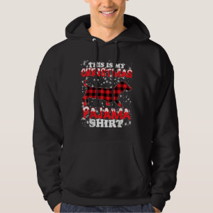 Dachshund Christmas Dog Lover This Is My Xmas Paj Hoodie