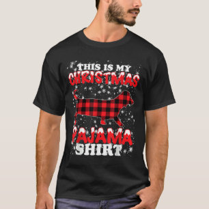 Dachshund Christmas Dog Lover This Is My Xmas Paj T-Shirt