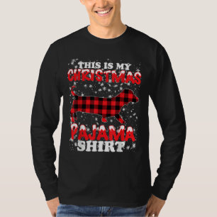 Dachshund Christmas Dog Lover This Is My Xmas Paj T-Shirt