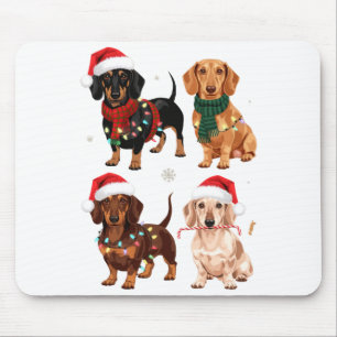 Dachshund Christmas Dog Mom Lover Xmas Gift  Mouse Mat