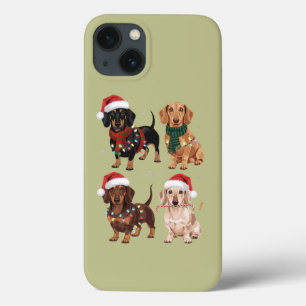 Dachshund Christmas Dog Mum Lover Xmas Gift iPhone 13 Case