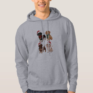 Dachshund Christmas Dog Mum Lover Xmas Gift Hoodie