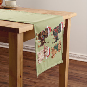 Dachshund Christmas Dog Mum Lover Xmas Gift Short Table Runner