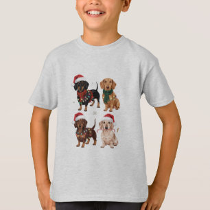Dachshund Christmas Dog Mum Lover Xmas Gift T-Shirt