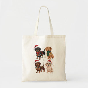 Dachshund Christmas Dog Mum Lover Xmas Gift Tote Bag