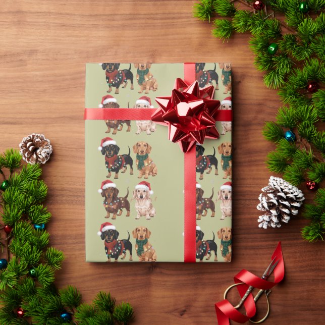 Dachshund Christmas Dog Mum Lover Xmas Gift Wrapping Paper (Holiday Gift)