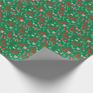 Dachshund christmas dog pet wrapping paper
