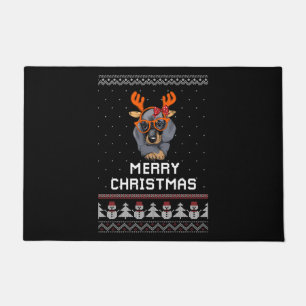 Dachshund Christmas Doormat