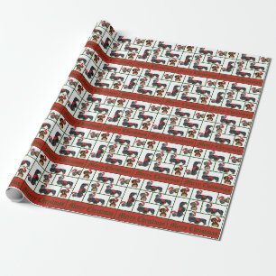 Dachshund Christmas Gift Wrap
