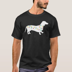Dachshund Christmas Lights Best Gifts for Dog T-Shirt