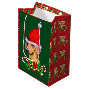 Dachshund Christmas Merry Medium Gift Bag