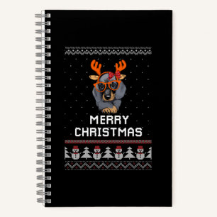 Dachshund Christmas Notebook