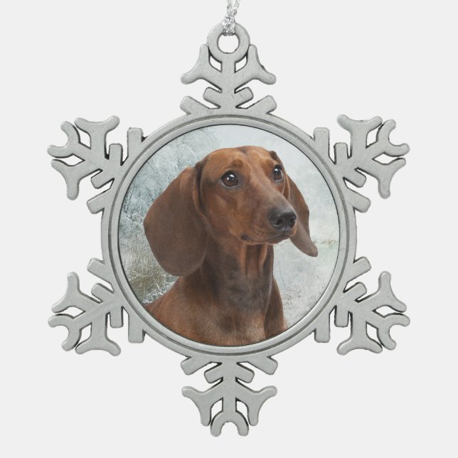 Dachshund Christmas Ornament (Front)