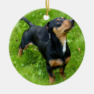 Dachshund Christmas Ornament With Your Photo