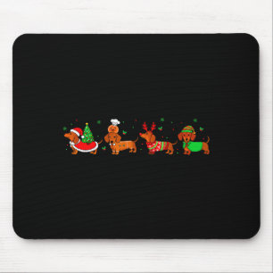Dachshund Christmas Pajamas For Women Girlfriend D Mouse Mat