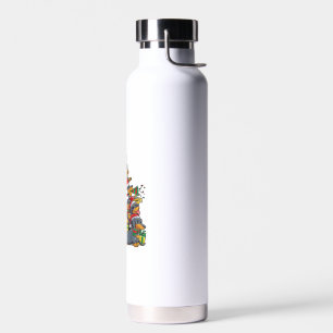 Dachshund Christmas Tree Dog Santa Xmas Boys Girls Water Bottle