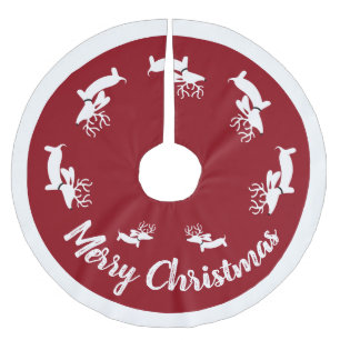 Dachshund Christmas Tree Skirt Merry Christmas