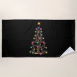 Dachshund Christmas Tree Sweater  Beach Towel<br><div class="desc">Dachshund Christmas Tree Sweater</div>