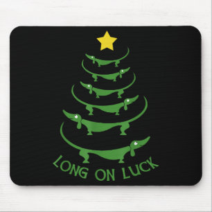 Dachshund Christmas Tree Weiner Dog Mom Dad Xmas P Mouse Mat