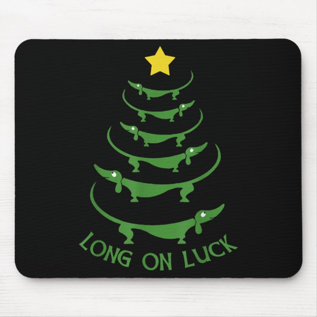 Dachshund Christmas Tree Weiner Dog Mum Dad Xmas P Mouse Mat (Front)