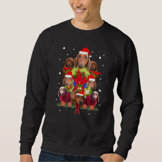 Dachshund Christmas Tree Xmas Dachshund Sweatshirt