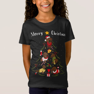 Dachshund Christmas Tree Xmas Dog Lover T-Shirt