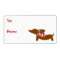 Dachshund Christmas Warm Wishes Gift Tags