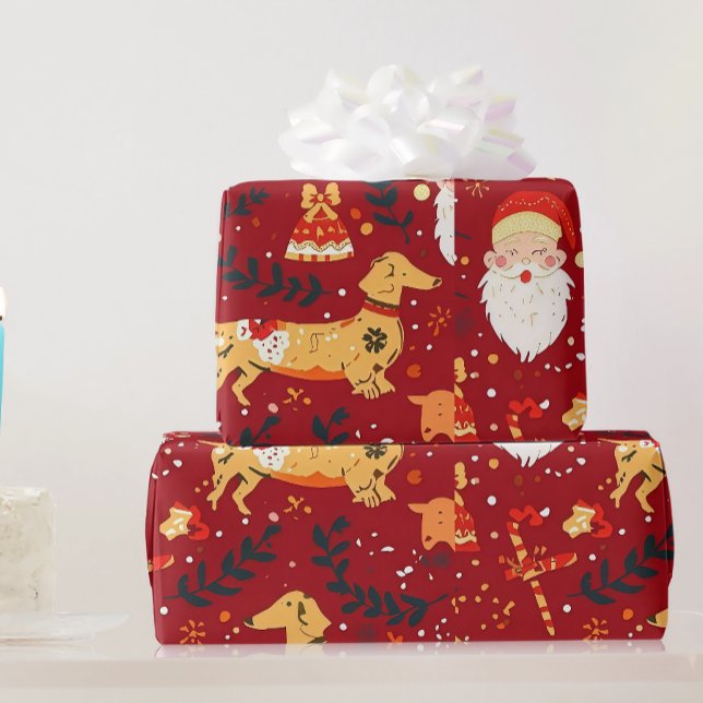 Dachshund christmas wrapping paper (Creator Uploaded)