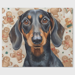 Dachshund christmas wrapping paper