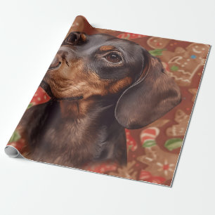 Dachshund christmas wrapping paper