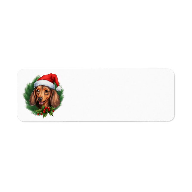 Dachshund Christmas Wreath (Front)